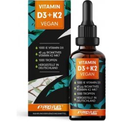 ProFuel Profuel Vitamin D3 + K2 vegan kapky, 30 ml