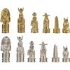 Šachové figurky a šachovnice Kovové šachové figurky Egyptské mini