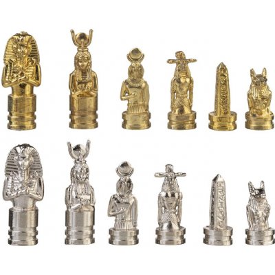 Kovové šachové figurky Egyptské mini – Sleviste.cz