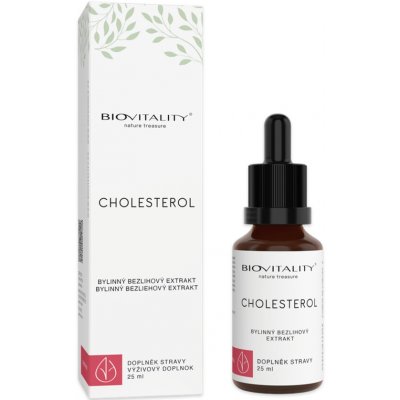 Biovitality Cholesterol bezlihová tinktura kapky 25 ml – Hledejceny.cz