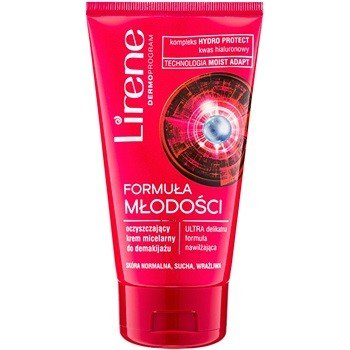 Lirene Youthful Formula odličovací micelární krém s hydratačním účinkem (Hydro Protect Complex, Hyaluron Acid, Moist Adapt Technology) 150 ml