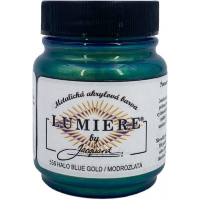 Jacquard Metalické Barvy Lumiere 556 modrozlatá – Zboží Dáma