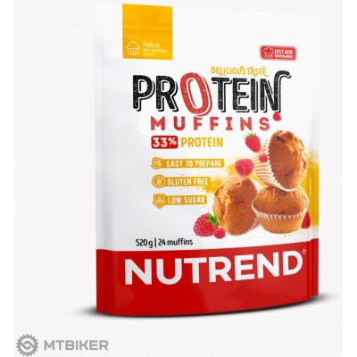 Nutrend Protein Muffins vanilka s malinami 520 g – Sleviste.cz