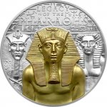 Stříbrná pozlacená mince Dědictví faraonů Ultra High Relief 2022 Proof 3 oz