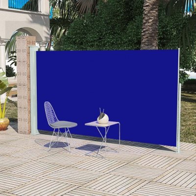 vidaXL Boční markýza na terasu 160 x 300 cm modrá – Zboží Mobilmania