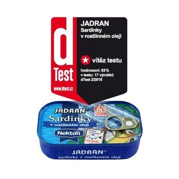 Jadran sardinky v rostlinném oleji, 125g