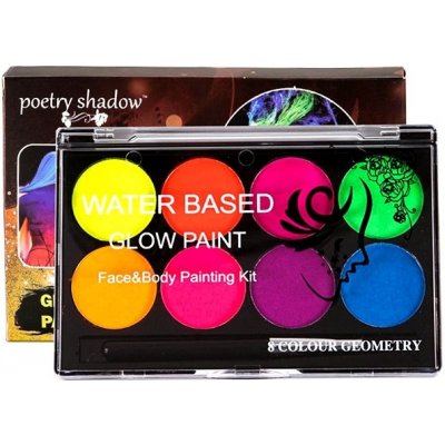 FunCo dětská sada barev na obličej a tělo neonová 8 ks – Zboží Dáma