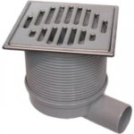 Dakota Vpusť boční teleskopická nerez/PP 115 115 x 115 mm – Sleviste.cz