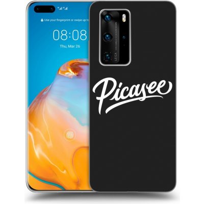 Pouzdro Picasee silikonové Huawei P40 Pro - Picasee - White černé – Zboží Mobilmania