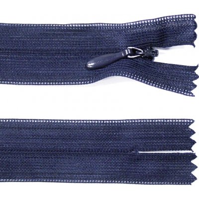 Spirálový zip no.3 skrytý nerozepínací 60cm - více barev color: 730 tmavě modrá – Hledejceny.cz