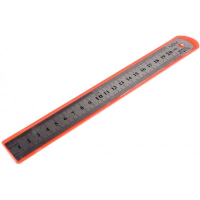 Kovové pravítko délka 20 cm Varianta: nikl, Balení: 1 ks 58081/148142/266720 – Zboží Dáma