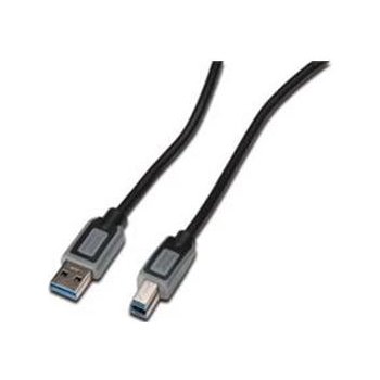 Digitus DK-112301 USB 3.0 kabel A/samec na B-samec 1,8m, černošedý