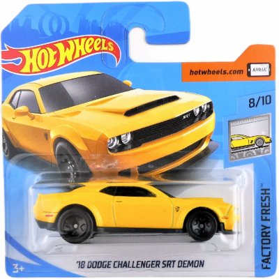 Mattel Hot Wheels 18 Dodge Challenger SRT Demon Yellow – Zboží Dáma