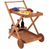Servírovací stolky Casaria servírovací vozík dřevěný s kolečky 100537