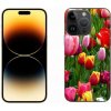 Pouzdro a kryt na mobilní telefon Apple mmCase na iPhone 14 Pro Max tulipány