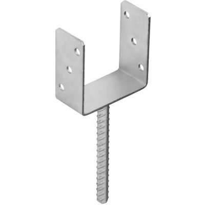 Domax patka sloupku do betonu PS 120 U, žárový zinek DMX4806 – HobbyKompas.cz