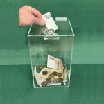 Kasička pokladnička 150x150x250 mm na zámek – Zboží Dáma