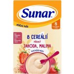 Sunar mléčná kaše 8 cereálií jahoda malina 210 g – Sleviste.cz