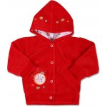 New baby semišková mikinka s kapucí baby červená – Zbozi.Blesk.cz