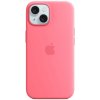 Pouzdro a kryt na mobilní telefon Apple iPhone 15 Silicone MagSafe Pink MWN93ZM/A