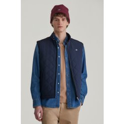 Gant Quilted Windcheater Vest Evening Blue