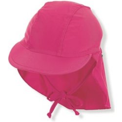 Sterntaler Peaked cap s purpurovou ochranou krku růžová