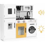 ECOTOYS ecotoys Velká dřevěná kuchyňka pro děti + zvuky světel – Zboží Dáma