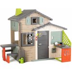 Smoby Domeček Přátel s posezením pod lampou na podlaze v elegantních barvách Friends House Evo Playhouse – Hledejceny.cz