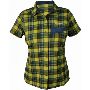 HAVEN Agness košile krátká pánská SlimFit modrá/žlutá