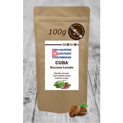 Monro Cuba Serrano Lavado 100% Arabika zrnková 0,1 kg – Hledejceny.cz