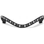 Blingyourhorse Třpytivá čelenka na uzdečku CRYSTAL & BLACK DIAMOND LUXURY Hnědá – Zboží Dáma