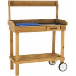 Kondela Bardy Zahradní pracovní stůl, dřevo / hnědá – Zboží Dáma