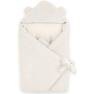ALBERO MIO Dětská zavinovačka do autosedačky COTTON MUSLIN & BOUCLE vanilka – Hledejceny.cz