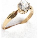 Zlatý zásnubní prsten se zirkonem 292 – Sleviste.cz