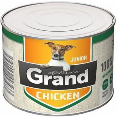 Grand deluxe Cat Junior 100 % kuřecí 12 x 180 g