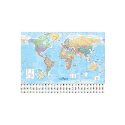 Collins World Wall Paper Map – Hledejceny.cz