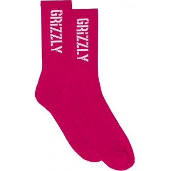 Grizzly ponožky Stamp Socks Pink
