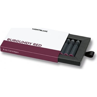 Montblanc Inkoustové bombičky Burgundy Red 8 ks 1503/7128201 – Zboží Živě