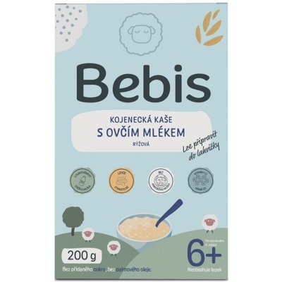 BEBIS Kojenecká kaše s ovčím mlékem rýžová 200 g – Zbozi.Blesk.cz