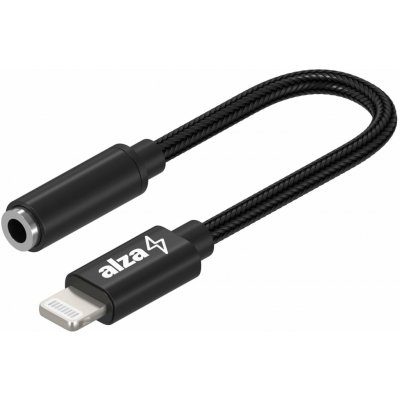 AlzaPower Lightning MFi (M) to 3.5mm Jack (F) 0.1m černý APW-ADMFI3J01B – Sleviste.cz