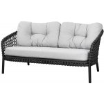 Cane-line Ocean Large 155x90x73 cm hliník výplet lanko Soft Rope dark grey bez polstrů – Hledejceny.cz