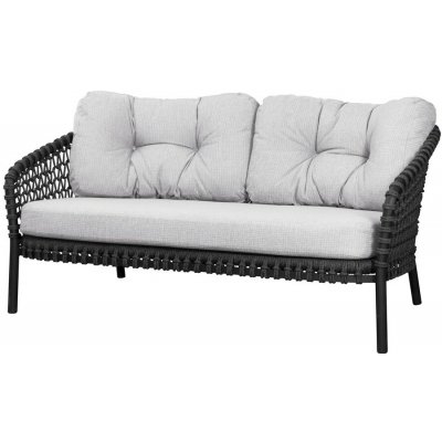 Cane-line Ocean Large 155x90x73 cm hliník výplet lanko Soft Rope dark grey bez polstrů – Hledejceny.cz