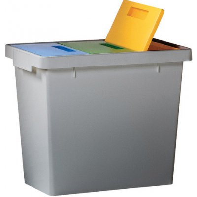 Heidrun Plastový odpadkový koš na tříděný odpad 3 x 50 l – Zboží Mobilmania