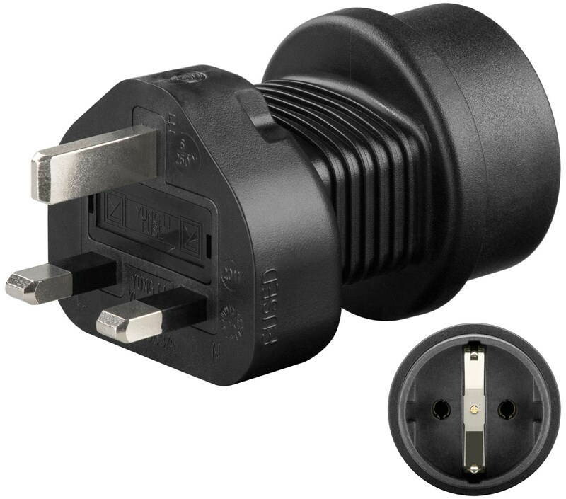 OEM Adaptér cestovní pro UK zásuvku a spotřebiče s českou zástrčkou a zemnícím kolíkem ppadapter-79