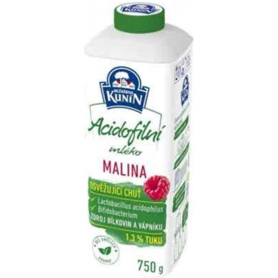 Mlékárna Kunín Acidofilní mléko Malina 750g – Zboží Mobilmania
