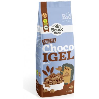 Bauckhof Bezlepkové cereálie čokoládoví ježci BIO, 225 g – Zboží Dáma
