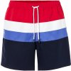 Koupací šortky, boardshorts Livergy pánské koupací kraťasy červená/bílá/modrá