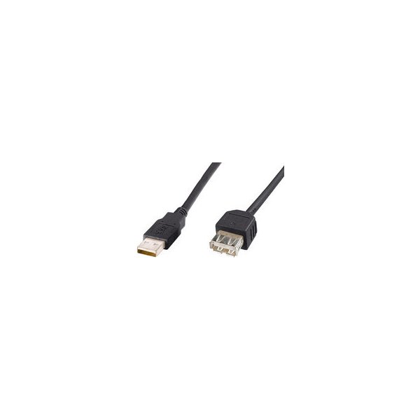 usb kabel PremiumCord 8592220005986 USB 2.0, A-A prodlužovací, 2m, černý