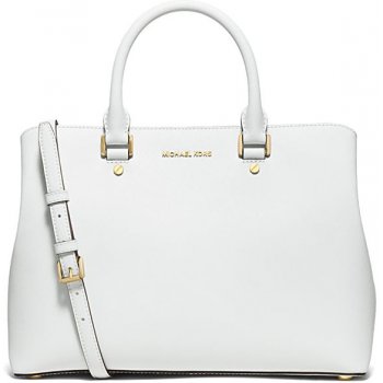 Michael Kors kabelka Savannah Large Satchel white