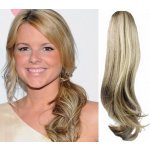 CLIP IN CULÍK VLNITÝ 100% LIDSKÉ REMY VLASY 50CM PLATINA/SVĚTLE HNĚDÁ – Sleviste.cz